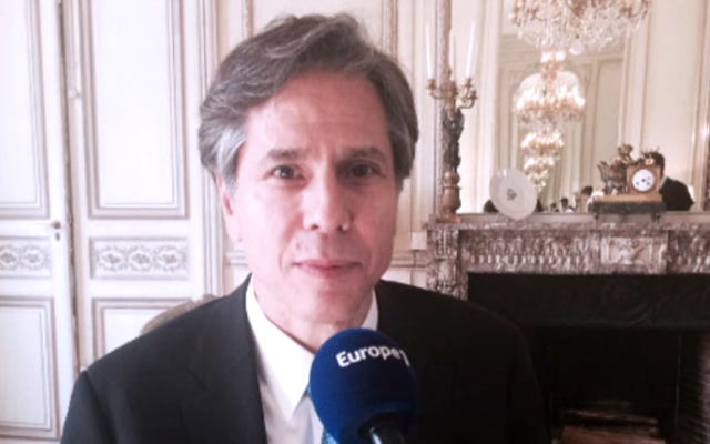 Anthony Blinken : "L'engagement des Etats-Unis pour la sécurité d’Israël ne changera pas" au micro d'Europe 1 (Crédit : Europe #) Anthony Blinken : "L'engagement des Etats-Unis pour la sécurité d’Israël ne changera pas" au micro d'Europe 1 (Crédit : Europe #)