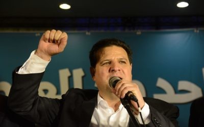 Ayman Odeh, le 17 mars 2015 (Crédit : Basel Awidat/FLASH90)