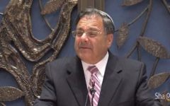 Le rabbin Shlomo Riskin, à la Lincoln Square Synagogue (Capture d'écran Youtube/JBS)