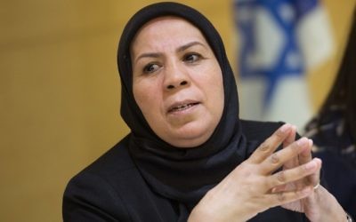 Latifa Ibn Ziaten à l'ambassade d'Israël en France. (Crédit : AFP)