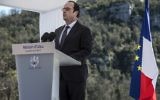 François hollande à Izieu - 6 avril 2015 (Crédit : AFP)-