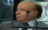Capture d’écran Carlos Menem (Crédit : YouTube)