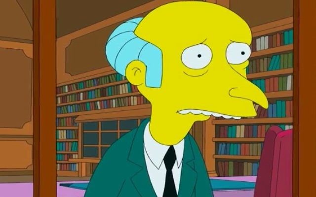 M. Burns, personnage dans « Les Simpsons », dont la voix est Harry Shearer (Crédit : Capture d'écran: YouTube) M. Burns, personnage dans « Les Simpsons », dont la voix est Harry Shearer (Crédit : Capture d'écran: YouTube)