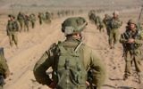Un officier se préparant à mener ses troupes à Gaza (Crédit : Unité du porte-parole de Tsahal  / Flickr)