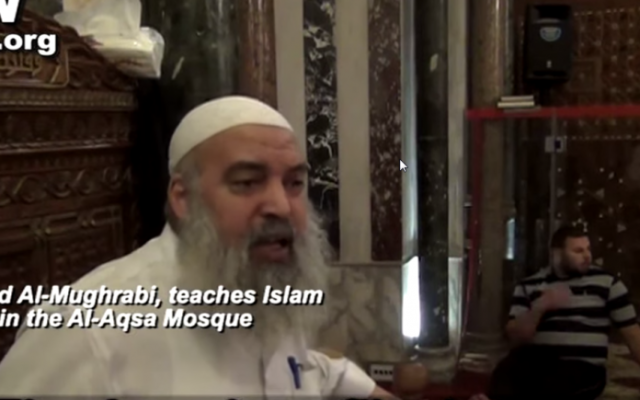 Les Juifs font la pâque avec du sang d'enfants, affirme ce prédicateur du Mont du Temple
