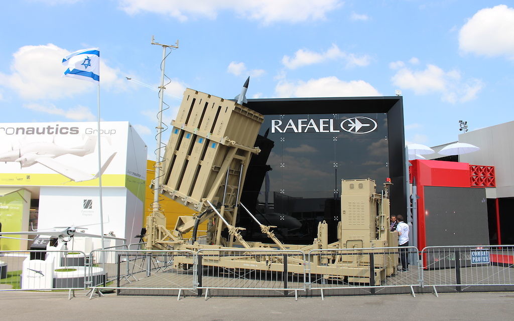 L’Iron Dome de Rafael Advanced Defense Systems Ltd (Crédit  : Times of Israël Staff)