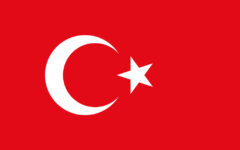 Illustration du drapeau de la Turquie (Crédit : domaine public)