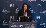La ministre de la Justice, Ayelet Shaked, à la conférence d'Herzliya, le mardi 9 juin 2015 (Crédit : Erez Harodi / Conférence Herzliya)