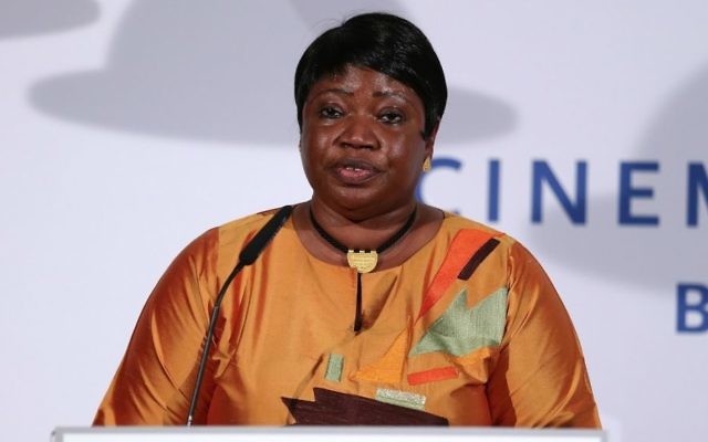 La procureure générale de la Cour pénale internationale Fatou Bensouda. (Crédit : Andreas Rentz / Getty Images / via JTA)