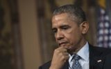 Le président américain Barack Obama à l'Université de Georgetown, à Washington, le 12 mai 2015 (Crédit photo: AFP / Nicholas Kamm)
