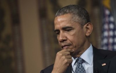 Le président américain Barack Obama à l'Université de Georgetown, à Washington, le 12 mai 2015 (Crédit photo: AFP / Nicholas Kamm)