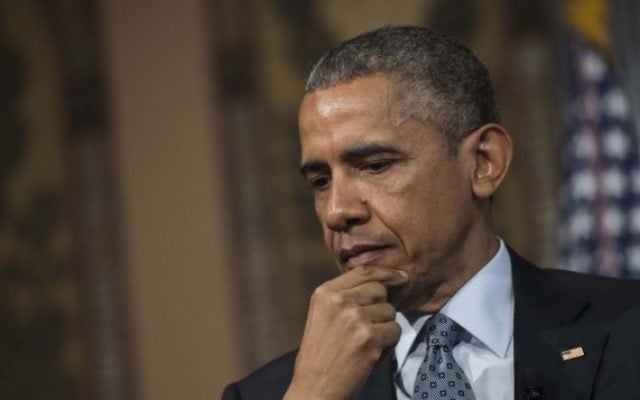 Le président américain Barack Obama à l'Université de Georgetown, à Washington, le 12 mai 2015 (Crédit photo: AFP / Nicholas Kamm)