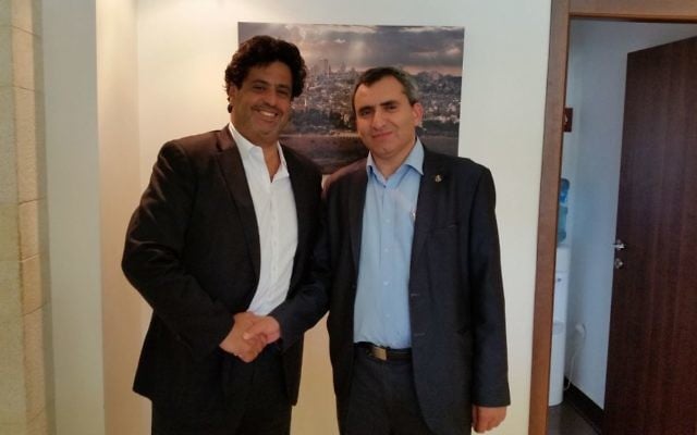 Le député Meyer Habib et Zeev Elkin, ministre de l’Intégration