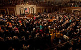 Le président Barack Obama lors d'une session conjointe du Congrès des États-Unis à la Chambre des représentants au Capitole, le 24 février 2009. (Crédit : Joyce N. Boghosian/ The White House Blog/Domaine public)