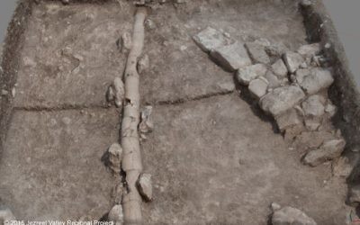 Vestiges d'une canalisation romaine d'un Legio, un camp militaire du 2ème et du 3ème siècle de notre ère, à côté de Megiddo (Crédit : Autorisation)