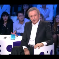 Michel Drucker dans l'émission "On n'est pas couché". (Capture d'écran : YouTube)