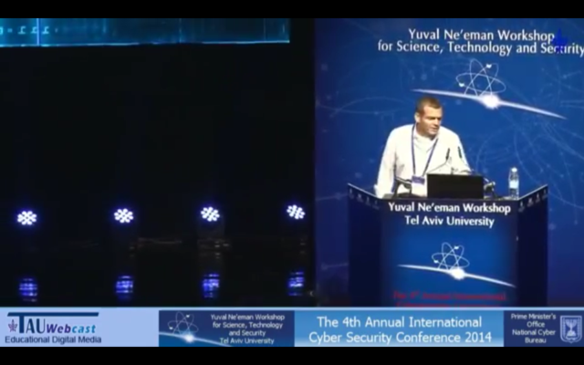 Capture d'écran : YouTube : Nadav Zafrir : The Frontline of Cybersecurity