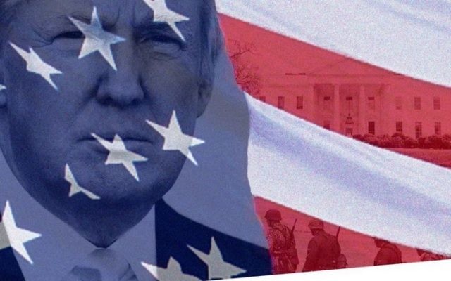 Une affiche de la campagne pour la candidature présidentielle de Donald Trump, postée sur Twitter le 14 juillet 2015, et qui a été supprimée quelques minutes plus tard, contenant une photo de soldats nazis (Crédit : Twitter) Une affiche de la campagne pour la candidature présidentielle de Donald Trump, postée sur Twitter le 14 juillet 2015, et qui a été supprimée quelques minutes plus tard, contenant une photo de soldats nazis (Crédit : Twitter)