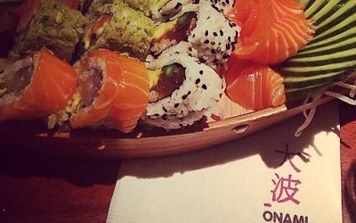 Illustration de nourriture japonaise (Crédit : Facebook Onami Sushi Bar)