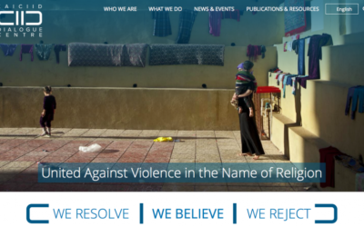 Capture d’écran de la page d'accueil du site kaiciid.org