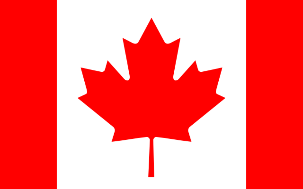 Drapeau du Canada. (Crédit : Wikipédia)