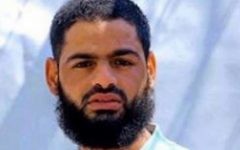 Le prisonnier palestinien Mohammed Allaan, membre du Jihad islamique. (Crédit : AFP)
