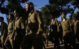 Photo illustrative de soldats religieux barbus. (Miriam Alster/Flash90)