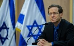 Le leader de l'Union sioniste Isaac Herzog,  le 14 juillet 2015 (Crédit photo: Yonatan Sindel / Flash90)