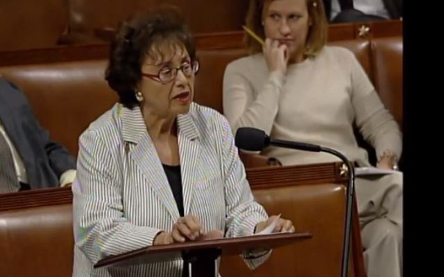 Nita Lowey (NY), principale démocrate de la Chambre des représentants américaine. (Crédit : capture d'écran YouTube/nitalowey) Nita Lowey (NY), principale démocrate de la Chambre des représentants américaine. (Crédit : capture d'écran YouTube/nitalowey)
