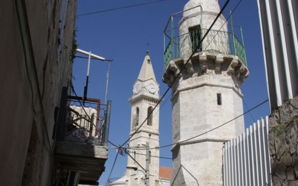 L'église et le monastère à Ramle (Crédit : Shmuel Bar-Am)