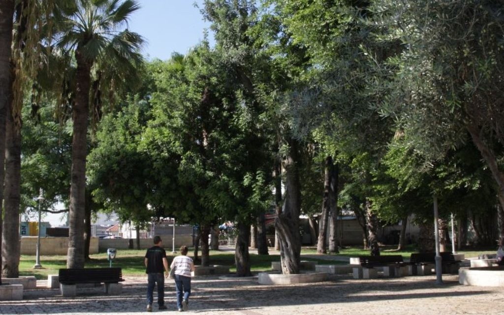 Parc du président au Musée Ramle (Crédit : Shmuel Bar-Am)