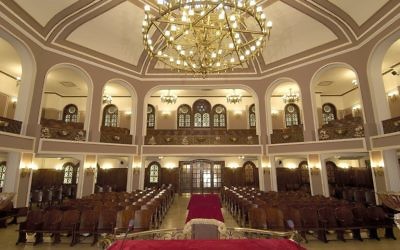La synagogue Neve Shalom à Istanbul, en Turquie. (Crédit : La communauté juive turque)