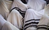Prière des Kohanim au mur Occidental à Jérusalem, le 30 septembre 2015 (Crédit : Flash 90)