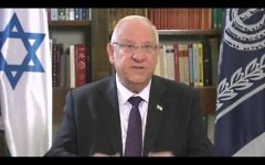 Le message du président Riveline pour Rosh Hashana, septembre 2015 (Capture d'écran YouTube)