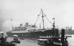 Le Saint Louis en direction de La Havane en 1939 (Crédit : Wikipédia)