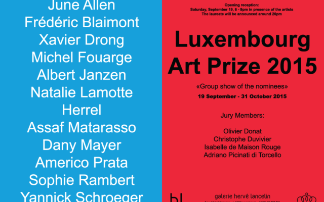 Luxembourg Art Prize Invitation Luxembourg Art Prize Invitation