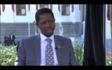 Le président de la Zambie, Edgar Lungu. Crédit : capture d'écran Youtube : President Edgar Lungu's visit to South Africa