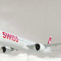 Un Boeing 777 de Swissair. (Crédit : Capture d'écran site Swissair)