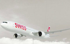 Un Boeing 777 de Swissair. (Crédit : Capture d'écran site Swissair)
