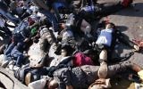 Les victimes se trouvent dans la rue après une explosion dans la gare principale dans la capitale Ankara en Turquie, le 10 octobre, 2015. (Crédit : AFP PHOTO / FATIH PINAR)