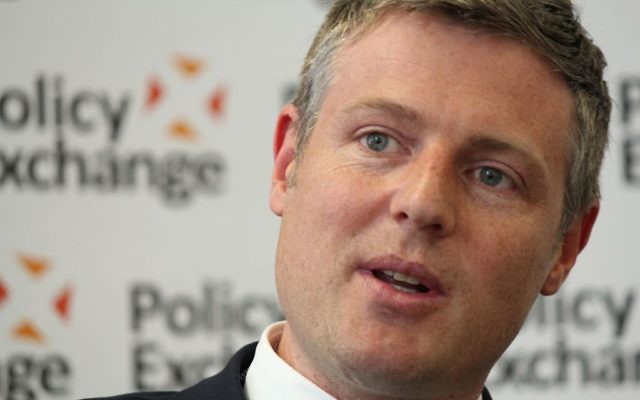 Le député Zac Goldsmith à "Un nouveau dialogue avec le centre-droit à propos de l'évolution du climat" le 13 juin 2013. (Crédit : CC-BY, Policy Exchange, via Flickr)