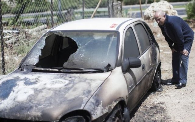 Une attaque "prix à payer" en 2013. (Crédit : Yonatan Sindel/Flash90)
