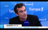Raphael Enthoven dans l'ex-matinale de Thomas Sotto. (Crédit : Capture d'écran : Europe 1)