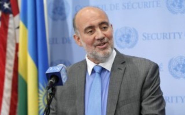 L'ambassadeur d'Israël en Allemagne Ron Prosor, en tant qu'ambassadeur auprès de l'ONU. (Crédit : Autorisation) L'ambassadeur d'Israël en Allemagne Ron Prosor, en tant qu'ambassadeur auprès de l'ONU. (Crédit : Autorisation)