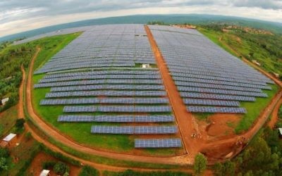 Vue aérienne du projet solaire de Gigawatt Global au Rwanda (Photo: Autorisation)