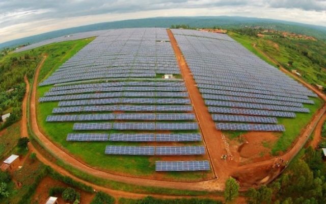 Vue aérienne du projet solaire de Gigawatt Global au Rwanda (Photo: Autorisation)