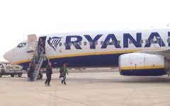 Vol inaugural de la compagnie aérienne Ryanair à Eilat (Crédit: ministère du Tourisme israélien)