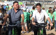 Patrick Maisonnave et Avi Gabbay (Crédit: Marine Crouzet / Ambassade de France en Israël)