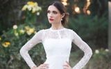 Maria Barlin dans une robe de mariée (Facebook)