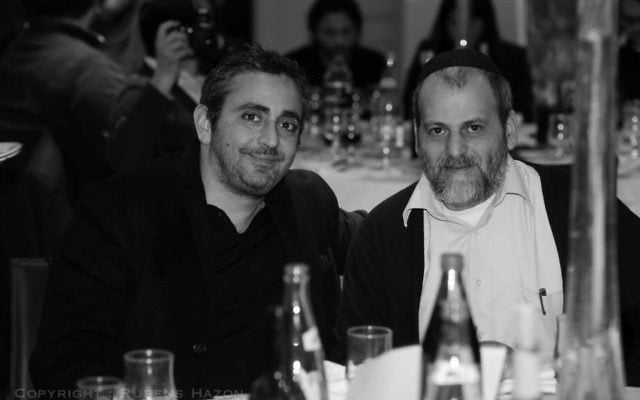Eric Toledano et Stéphane Benhamou (Crédit : Facebook/Cercle d’Amitié Le Silence des Justes)